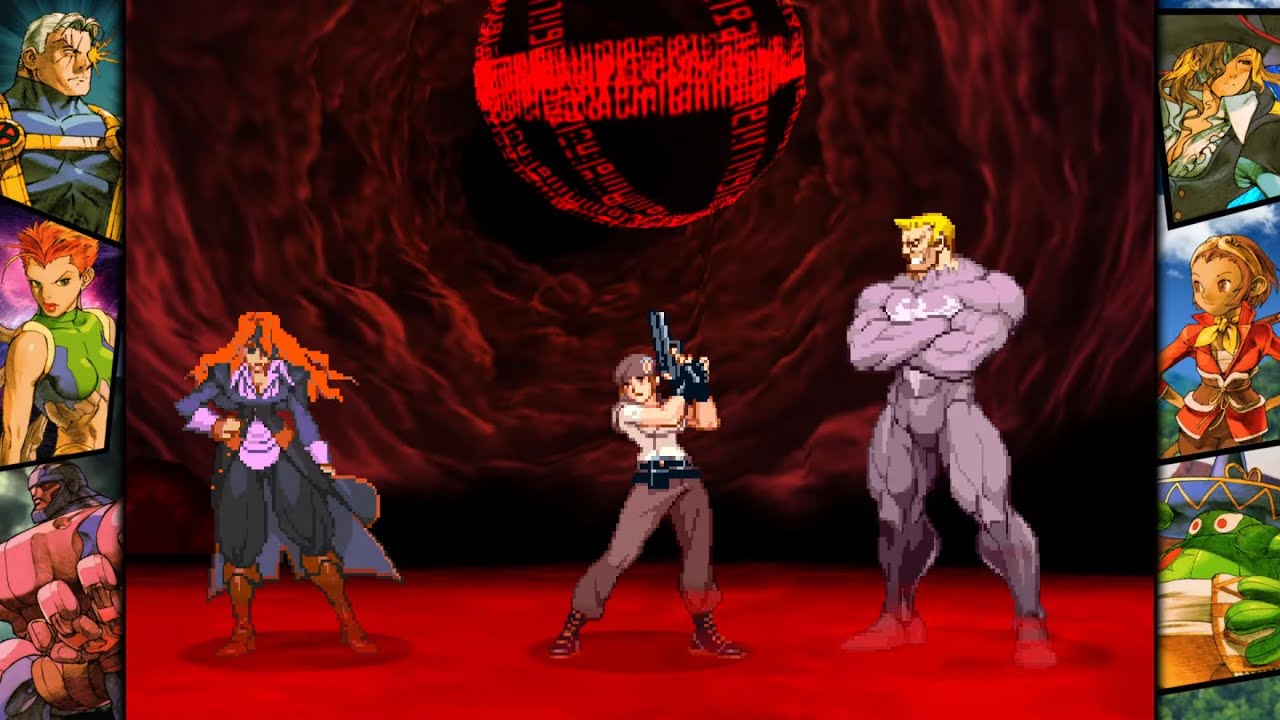 Marvel vs Capcom 2: Ruby Heart, Jill, and Venom arcade playthrough