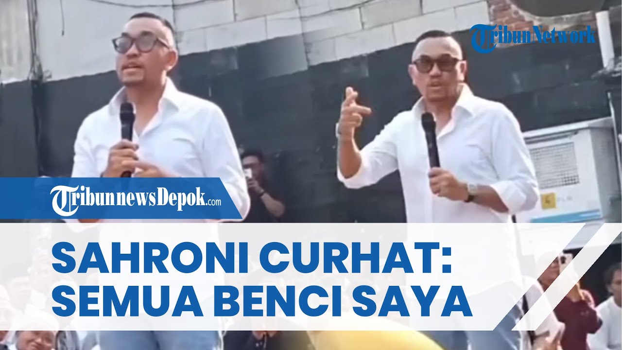 MUNCUL KE PUBLIK! Di Hadapan Warga Ahmad Sahroni Curhat saat Rumah Dijarah: Semua Orang Benci Saya