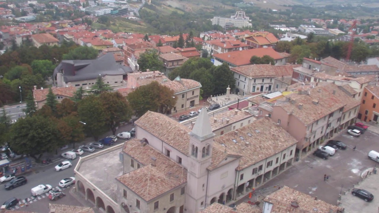 San Marino Włochy Monte Titano Kolejka (Funivio) wjazd na g&oacute;rę