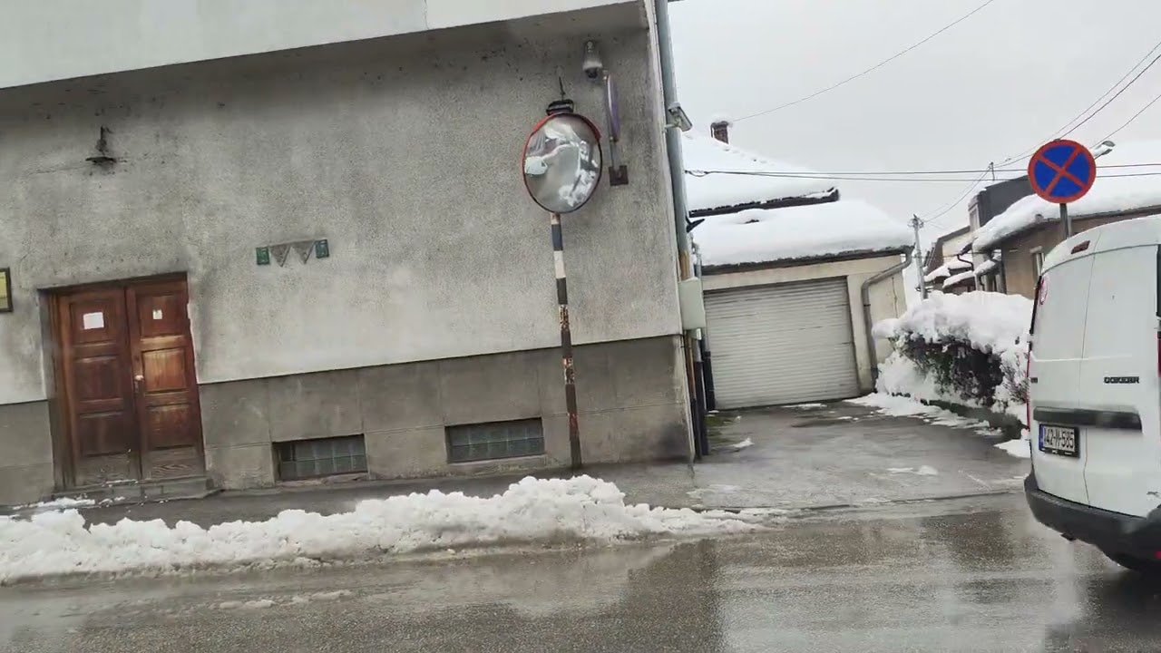 Sarajevo city drive in winter @4K 60 FPS (vožnja gradom Zmajevac-Ba&scaron;čar&scaron;ija-Grbavica) - 27.02.2023