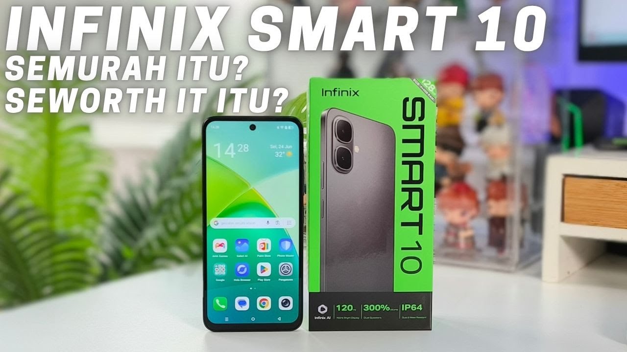 INFINIX SMART 10 LEBIH MURAH DARI SMART 10 PLUS - TERNYATA BEGINI! UNBOXING TES KAMERA & GAMING