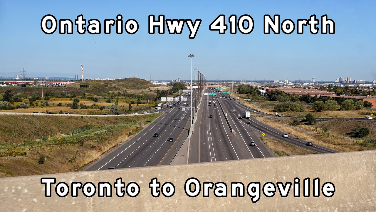 2019/07/20 - Ontario Highway 410 North - Toronto to Orangeville