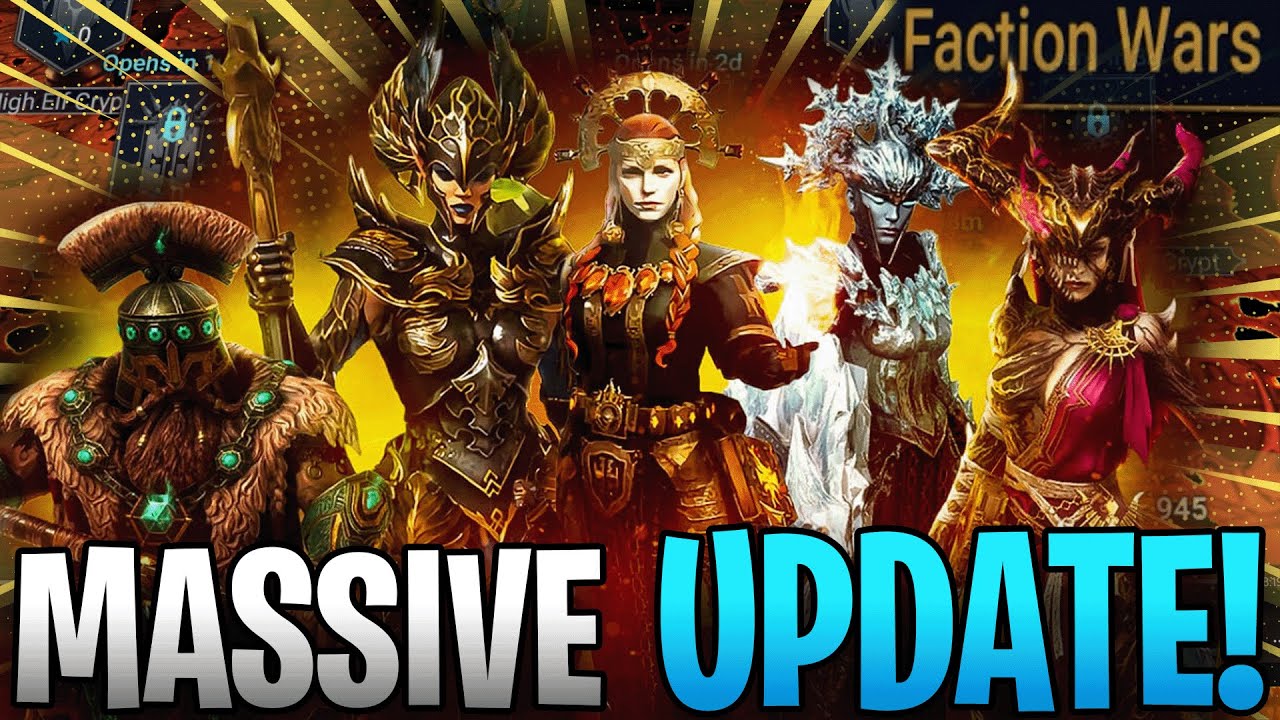 INSANE NEW PATCH! HARD MODE Faction Wars, NEW Champs And More! | Raid Shadow Legends