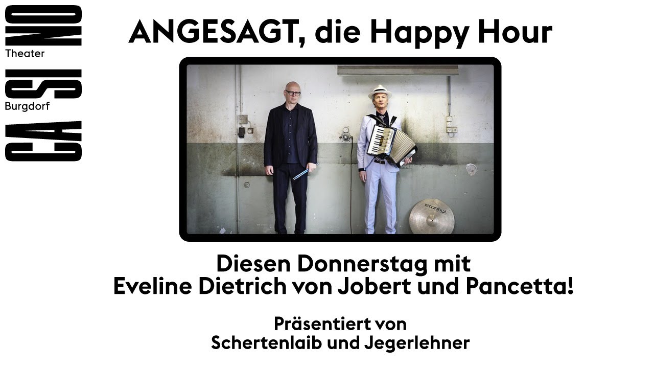 ANGESAGT, die Happy Hour - mit Eveline Dietrich von Jobert und Pancetta! - 17.12.2020
