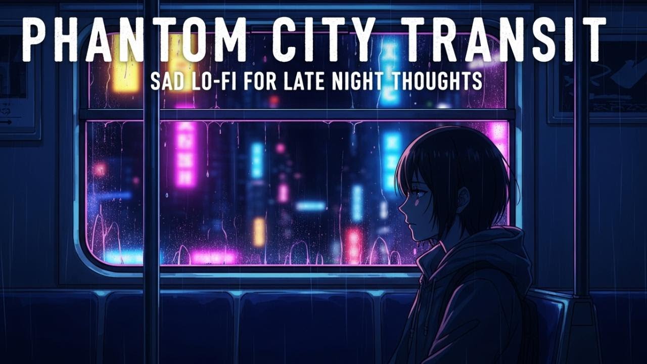 Phantom City Transit 🚆 Sad Lo-fi for Late Night Thoughts – No Copyright Lofi