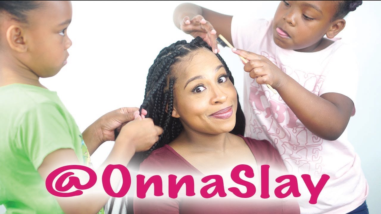 8 and 10 year old girls SLAY my Box Braids - OnnaSlay!