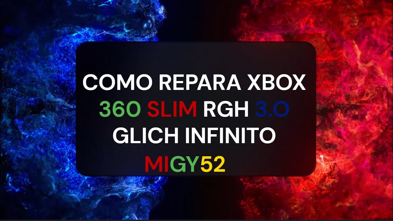 COMO REPARAR MI XBOX 360 SLIM CON👌 RGH 3.0 GLICH INFINITO,OJO, no todo es reballing