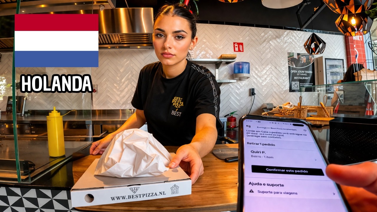 COMO é TRABALHAR de Uber Eats na EUROPA? Meu dia na Holanda (POV)