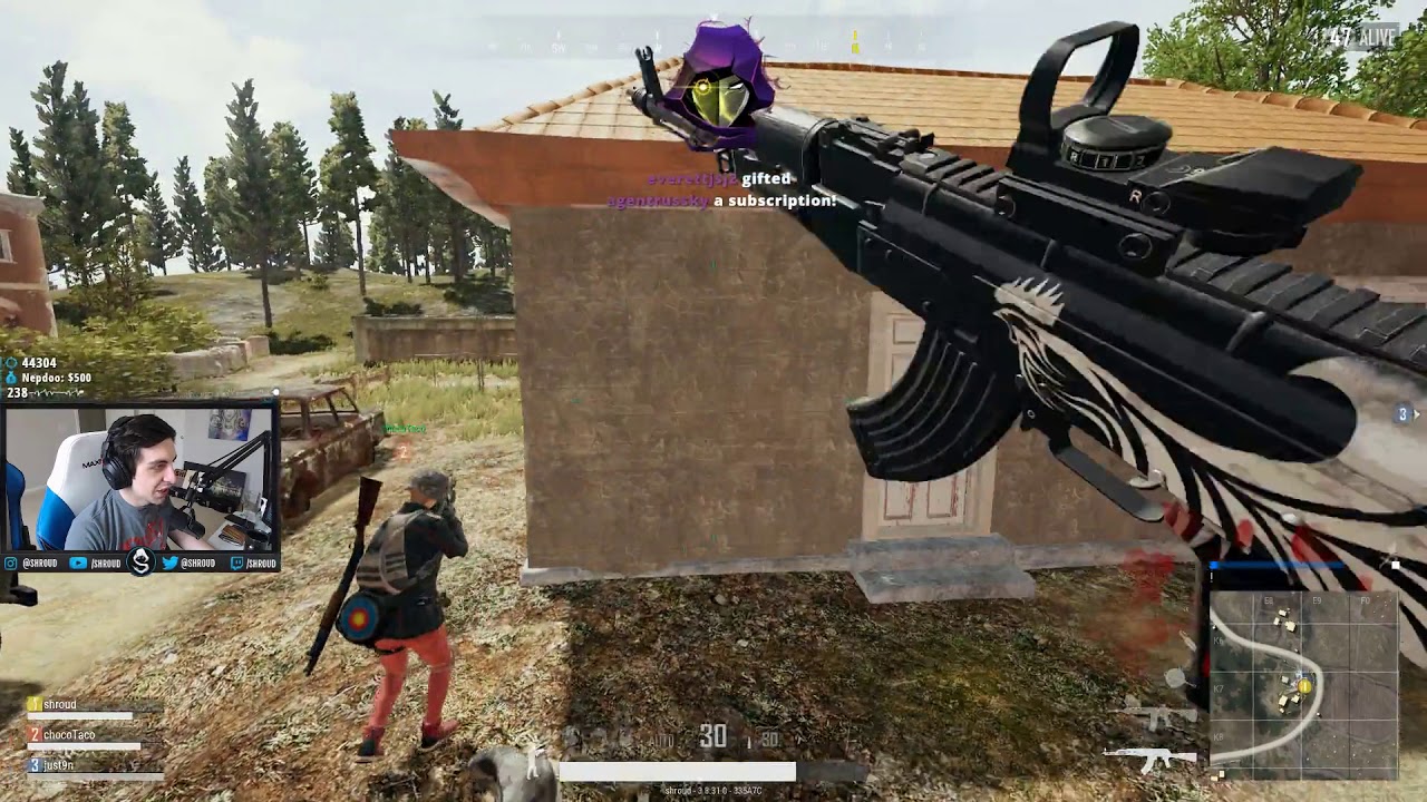 Shroud, Just9n & chocoTaco squads | PUBG | 24 May