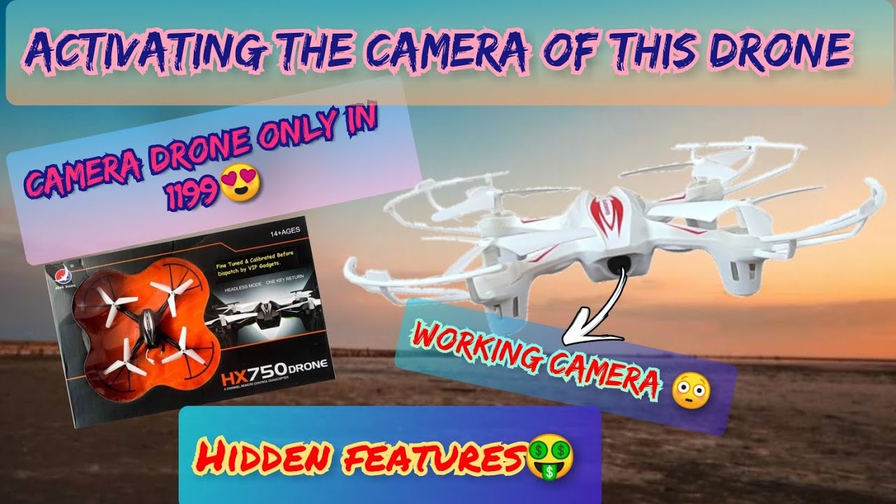 Unboxing and review of HX750 drone || Camera activation || LIVE FOOTAGE RECORDING || TECHNO HACKER..