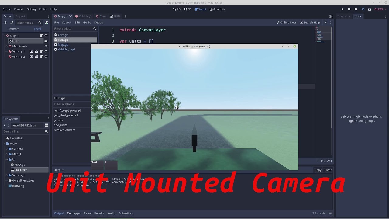 3D Military RTS   Unit Mounted Camera