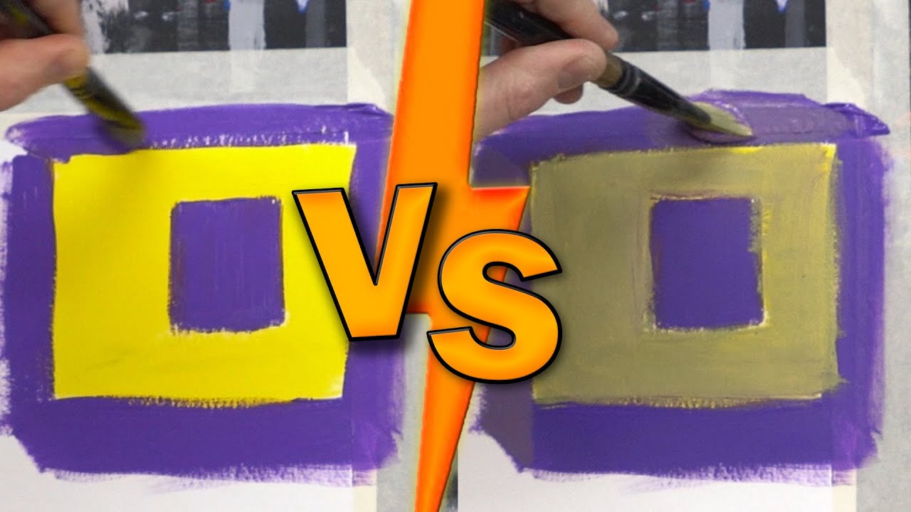 Contrasts. Painting with acrylics for beginners