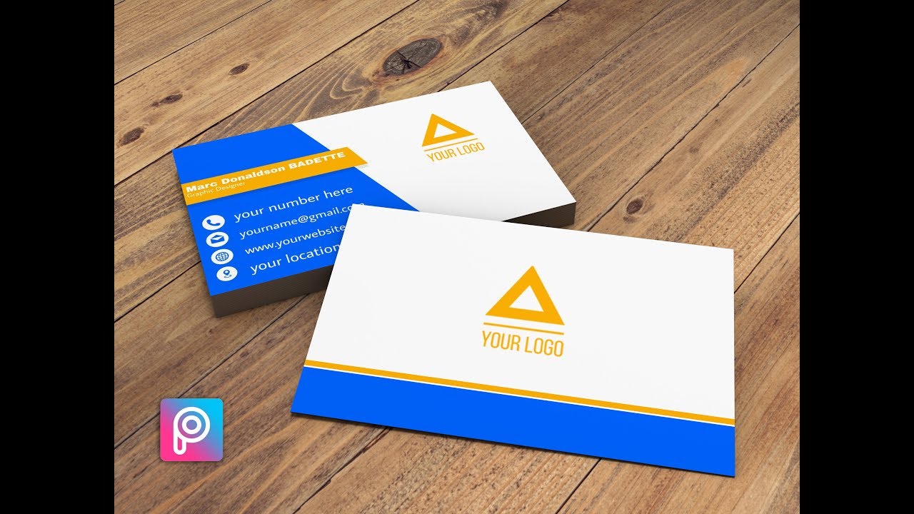 How To Make a Business Card Design in Picsart | Picsart Tutorial