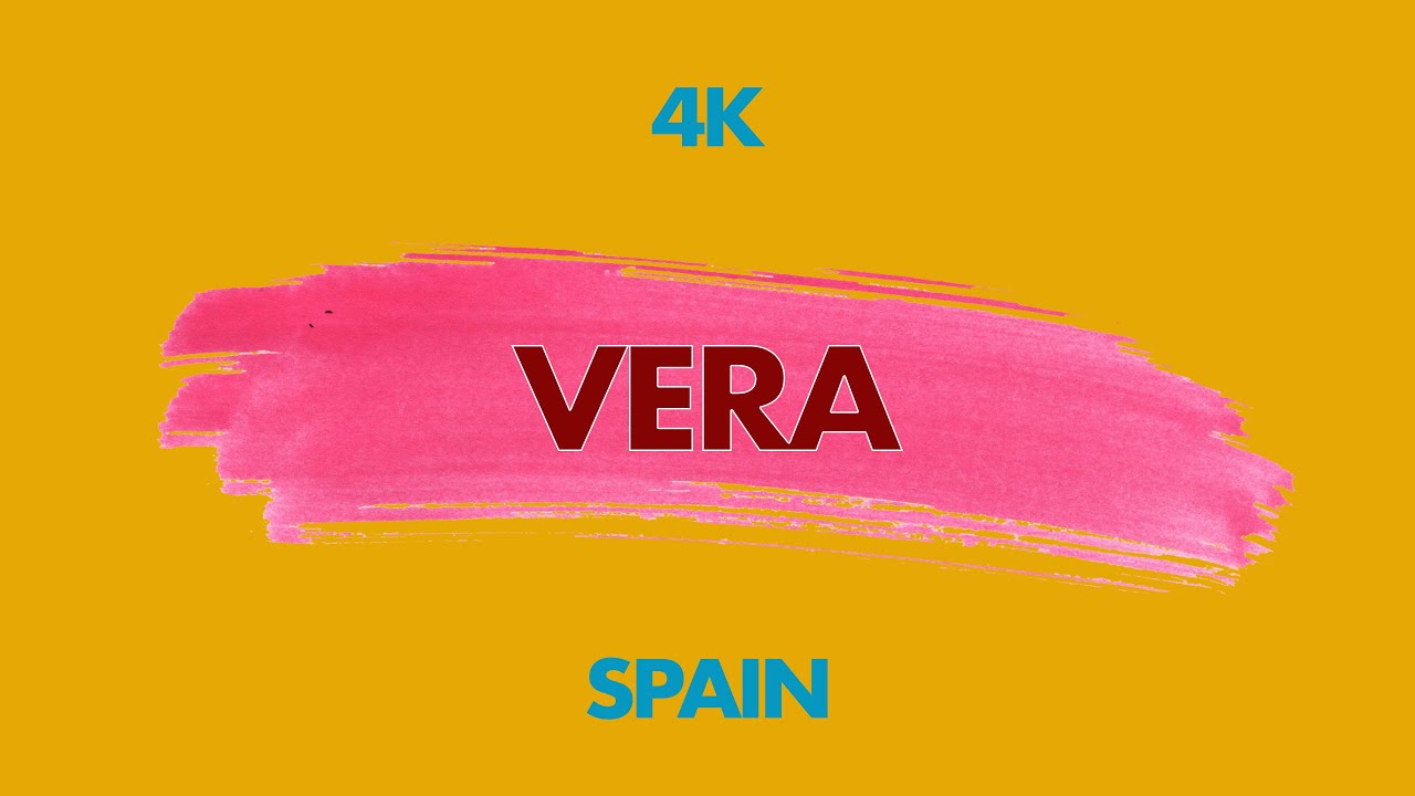 Vera (Almeria, España). Driving downtown. 4K. November 2022