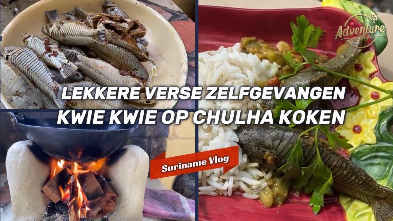 S R Lekkere Verse Zelfgevangen  Kwie Kwie op de Chulha Koken | Koken net als vroeger