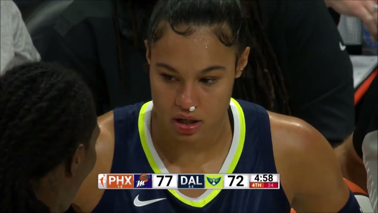 Things Get CHIPPY Between Sophie Cunningham & Satou Sabally, Who Ends Up With Bloody Nose! #WNBA