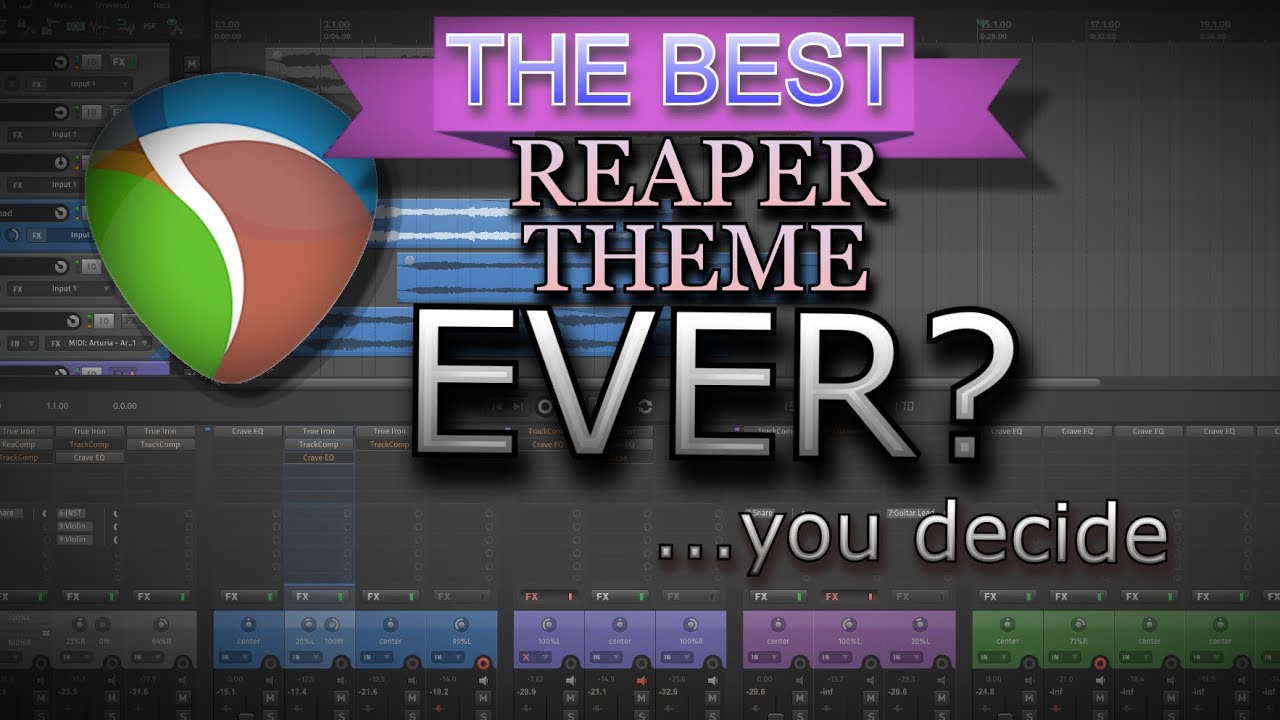 The Best Reaper Theme Ever?  (Smooth 6 V2 and How to Customize it to make it your own)