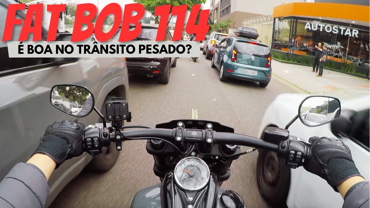 FAT BOB 114 NO TRÂNSITO DE SP #harleydavidson #fatbob
