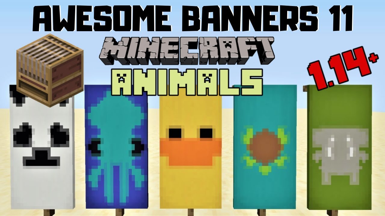 ✔ 5 AWESOME MINECRAFT BANNER DESIGNS WITH TUTORIAL! #11 [LOOM]