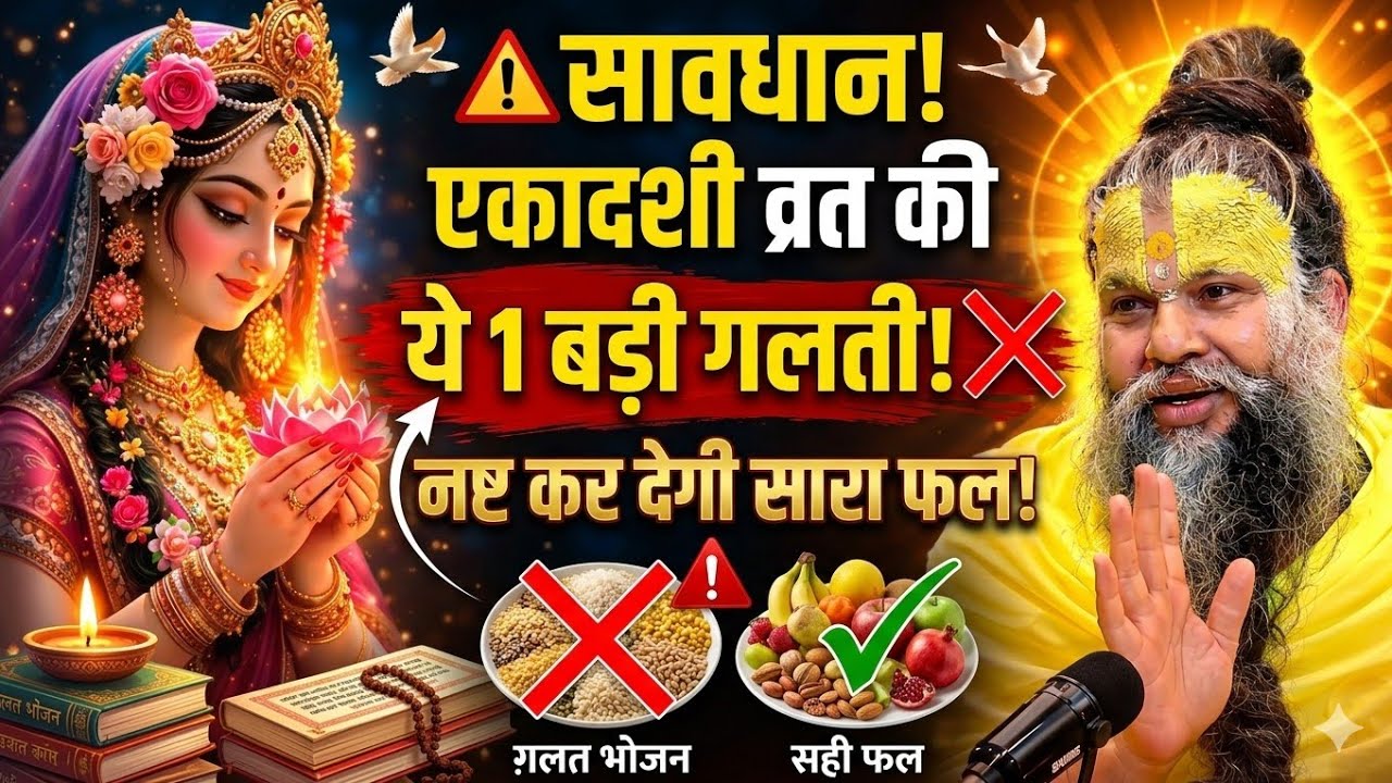 भूलकर भी न करें ये गलतियां एकादशी व्रत में! 🚫 पूर्ण फल पाने की सही विधि | Shiwani Radha Rani Kripa 🙏