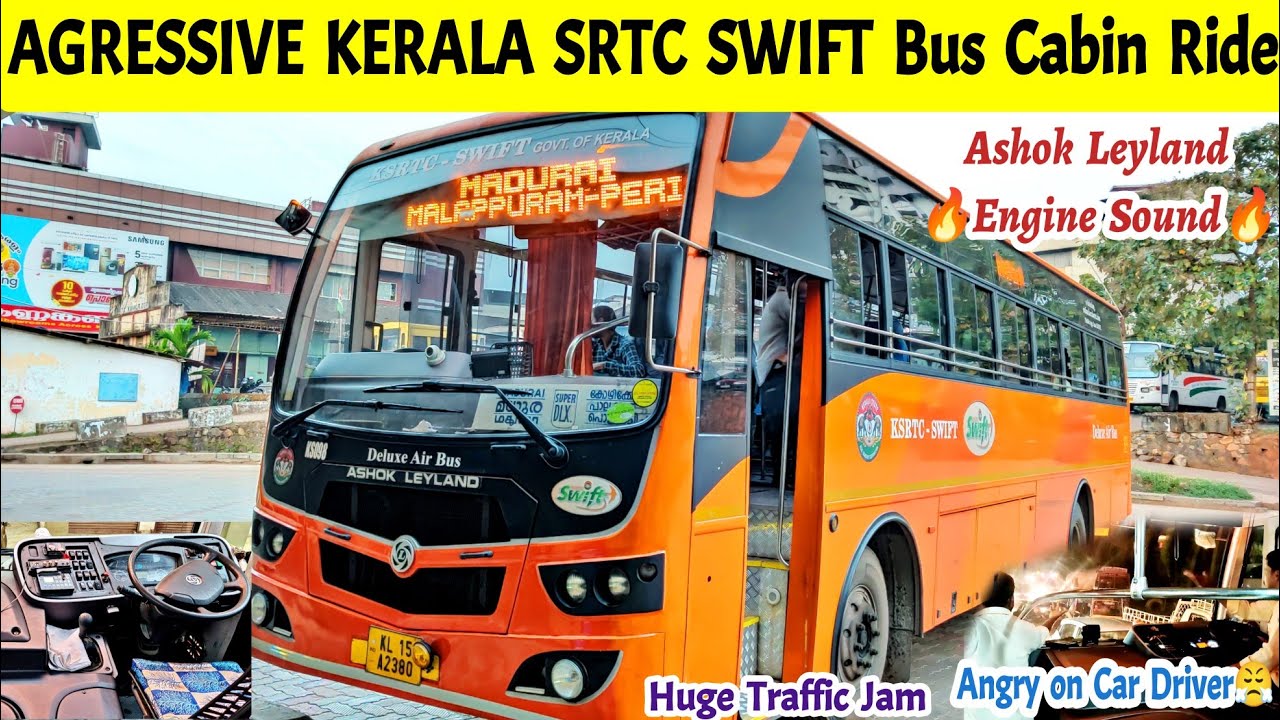 Aggressive Kerala SRTC SWIFT Ashok Leyland BS6 | Kannur - Madurai Bus | Kozhikode | Puducherry #bus