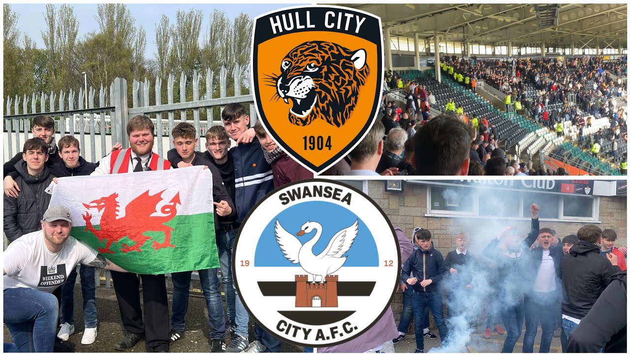ALL KICKS OFF BETWEEN HOME AND AWAY FANS| HULL CITY 1-1 SWANSEA CITY| MATCHDAY VLOG
