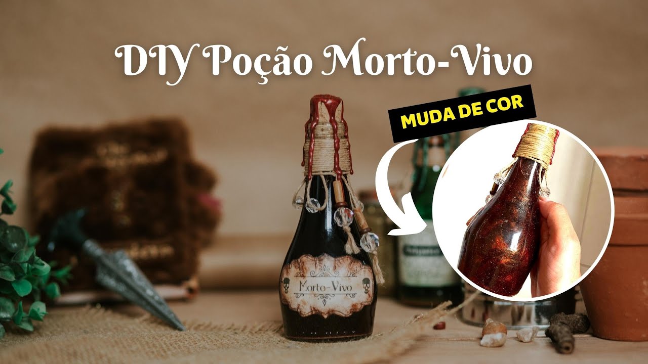 DIY Poção Morto Vivo que muda de cor  | Harry Potter