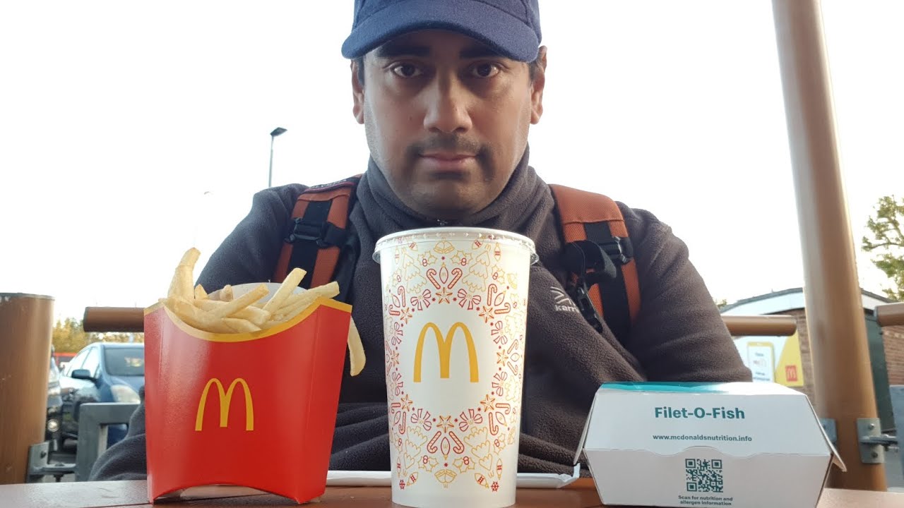 McDonalds filet-o-fish and fries uk mukbang