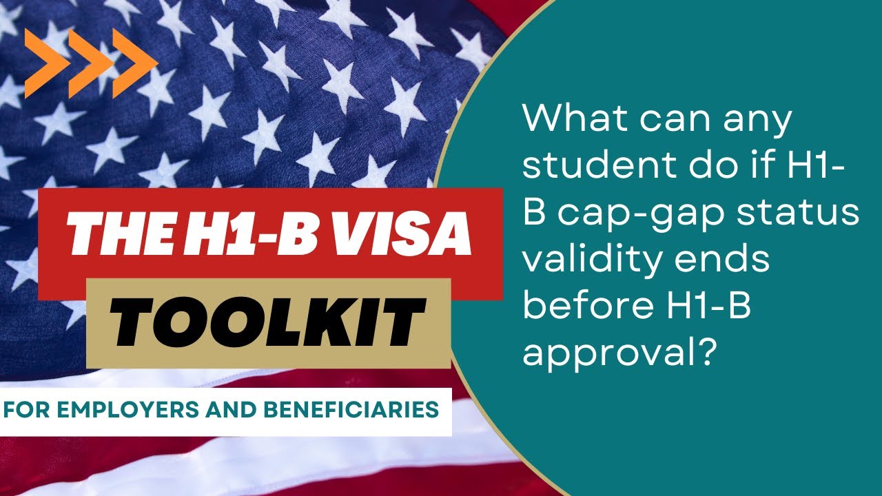 What can any student do if H1-B cap-gap status validity ends before H1-B approval