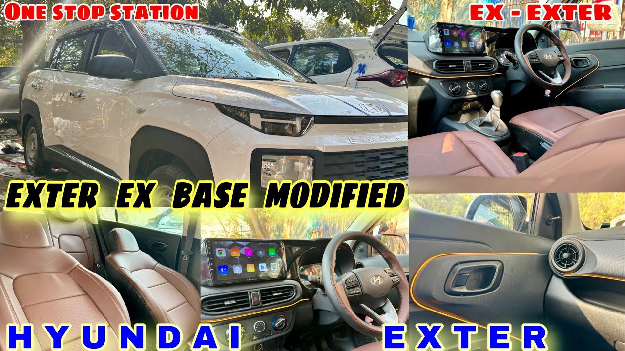 Hyundai Exter Ex से Sx Modification 2024 | Exter Modification Base To Top 2024 | Exter Accessories ✅