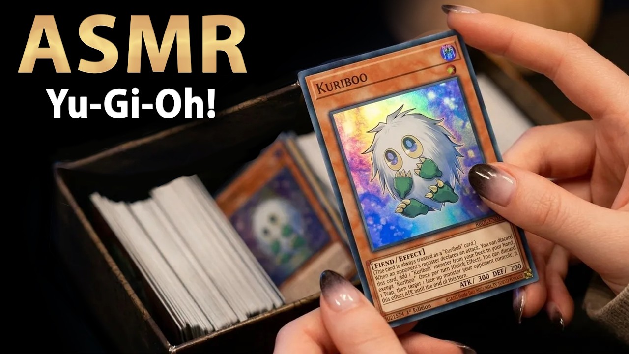 ASMR Reading Yu-Gi-Oh! Cards For Deep Relaxation✨
