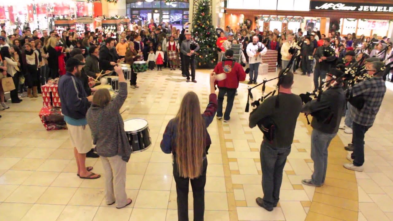Bagpipe Flash Mob 2013