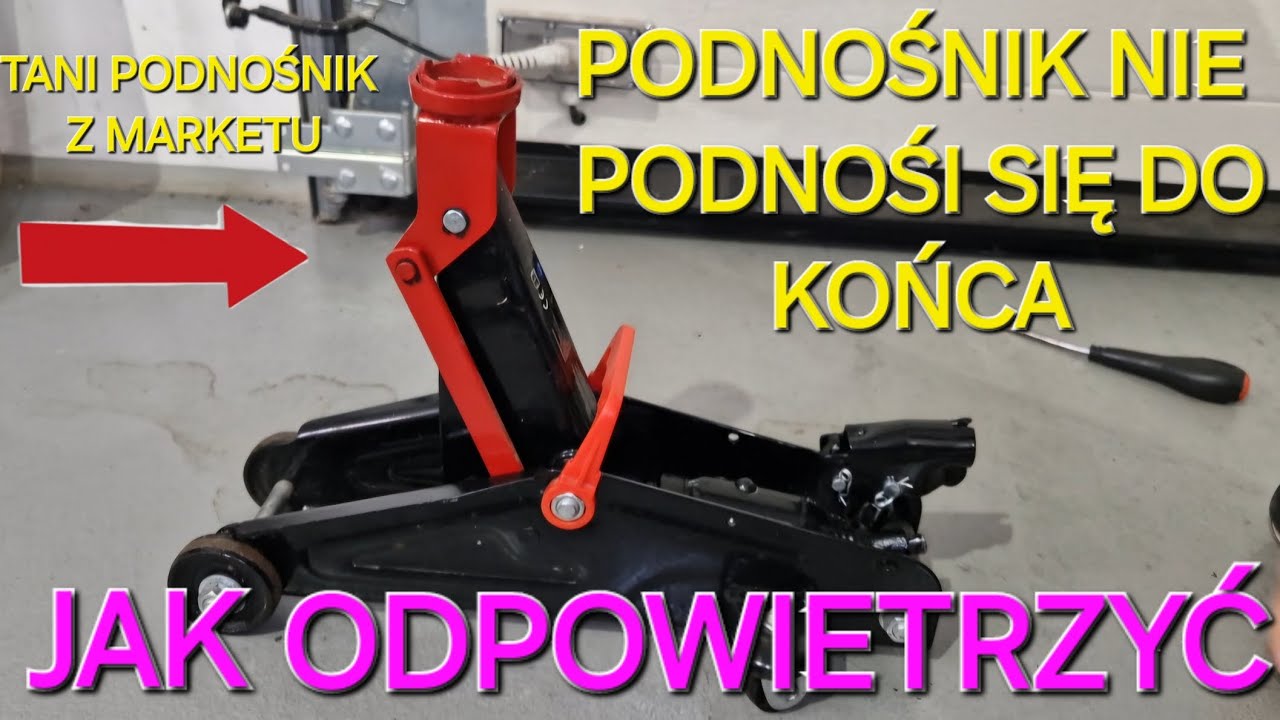Jak Odpowietrzyć Tani Podnośnik Hydrauliczny 2T 