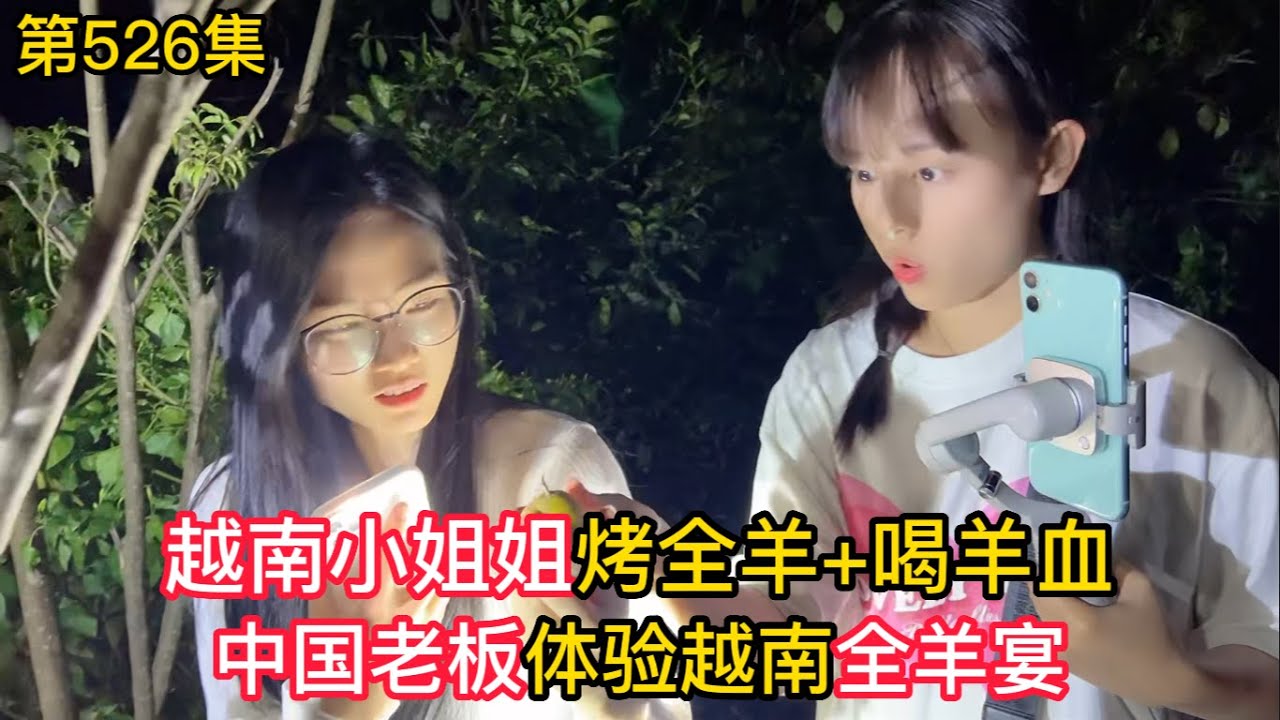 第526集，越南小姐姐烤全羊+喝羊血？中国老板体验越南全羊宴！