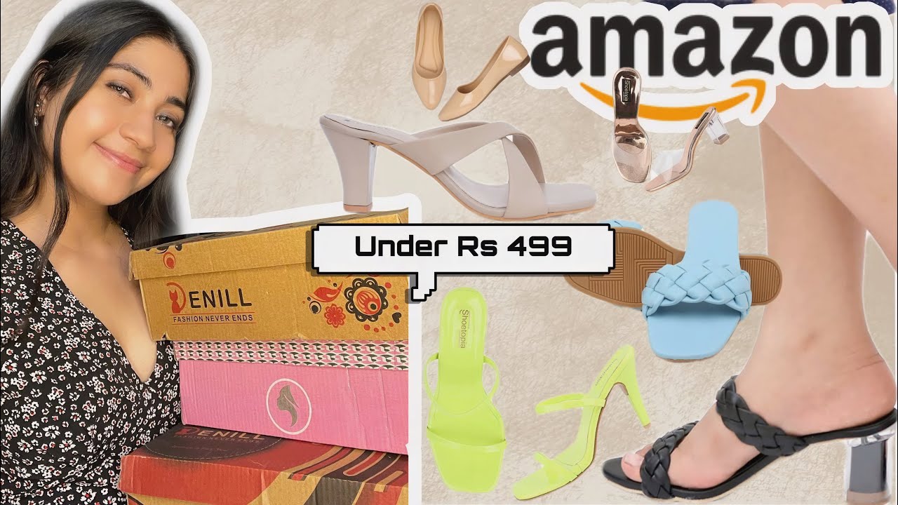 Amazon Footwear Haul *Under 499* | Trendy & Affordable Heels, Flats & More | Renigraphy