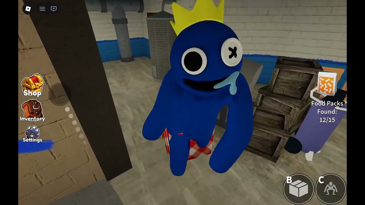 Playing both rainbow friends but ronnie can't survive