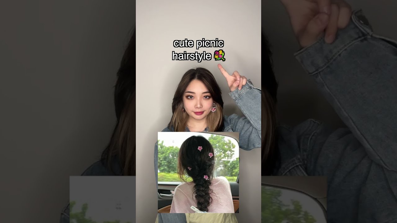cute hairstyle for picnic dates #shorts