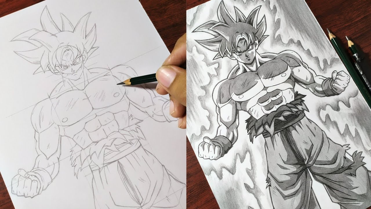 How to Draw "Goku Ultra Instinct" [Dragon Ball Super] | Anime Drawing Step by Step (Tutorial)