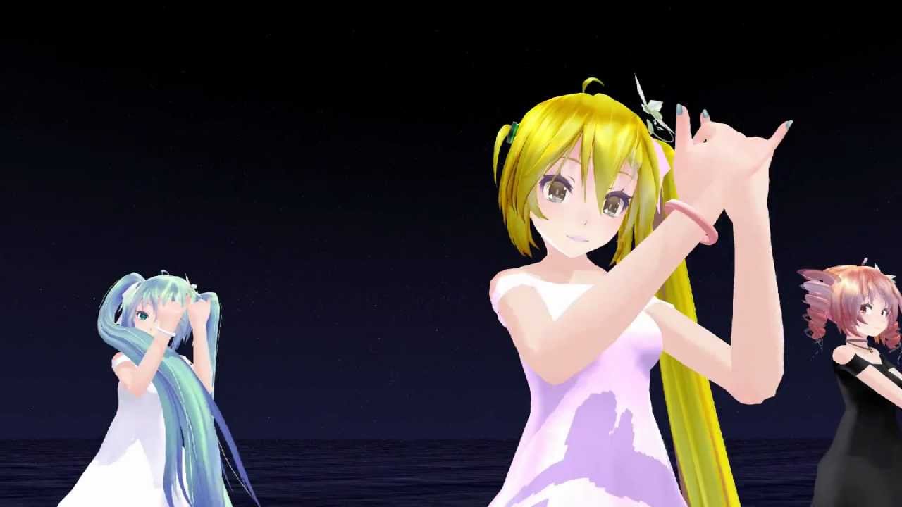 【MMD】Melody Line【Tda式ミク・ネル・テト】　1080p　FHD