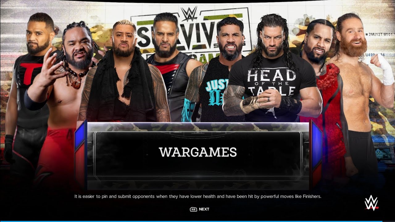 The New Bloodline Vs The Old Bloodline - War Games Match | WWE 2k24