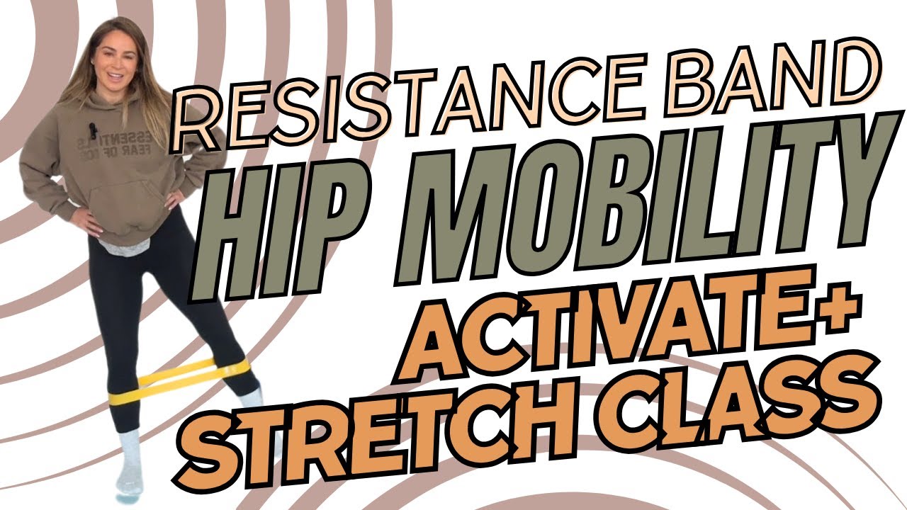 12-Minute Resistance Band Hip Workout + Stretch | Glute & Hip Activation Routine