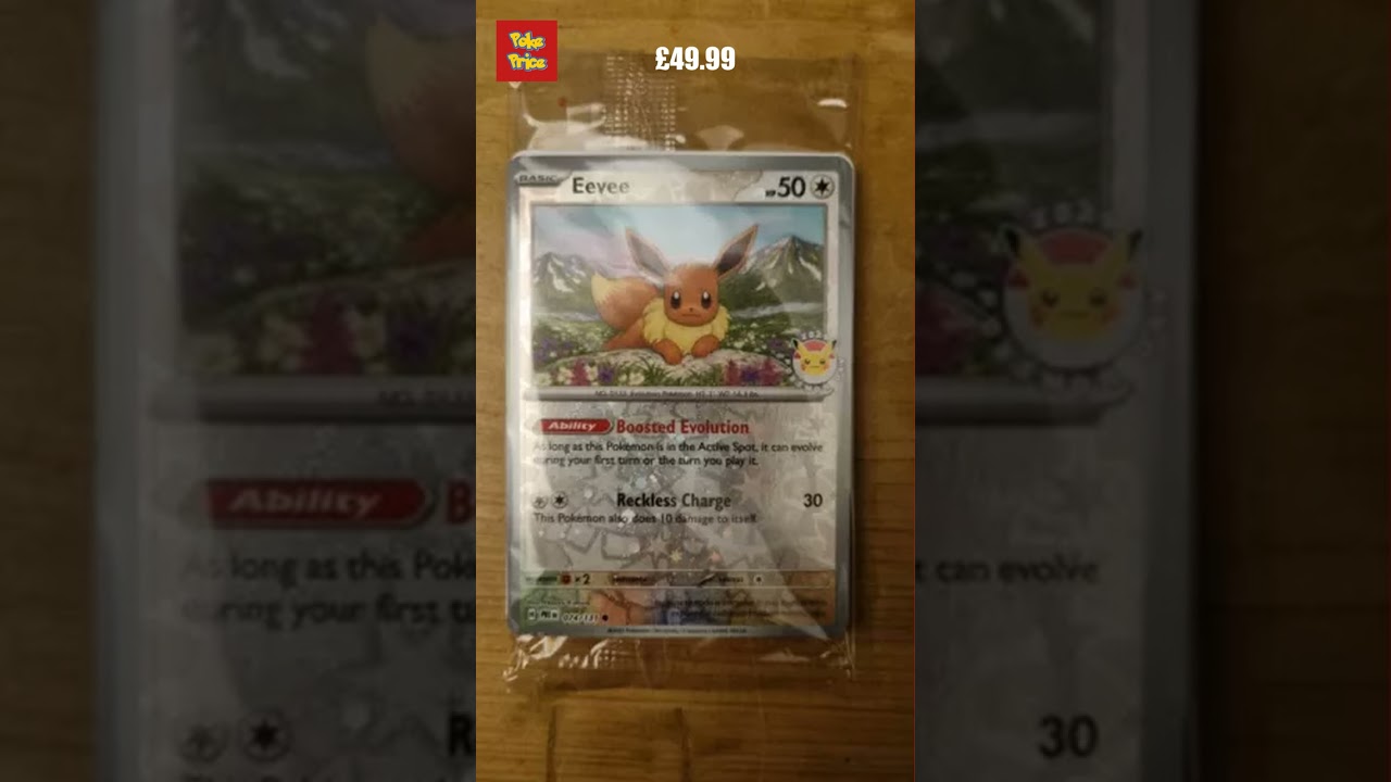 NEW LISTINGSealed Eevee Pokemon Day Stamp 074/131 Prismatic Evolutions Set TCG Cards Rare