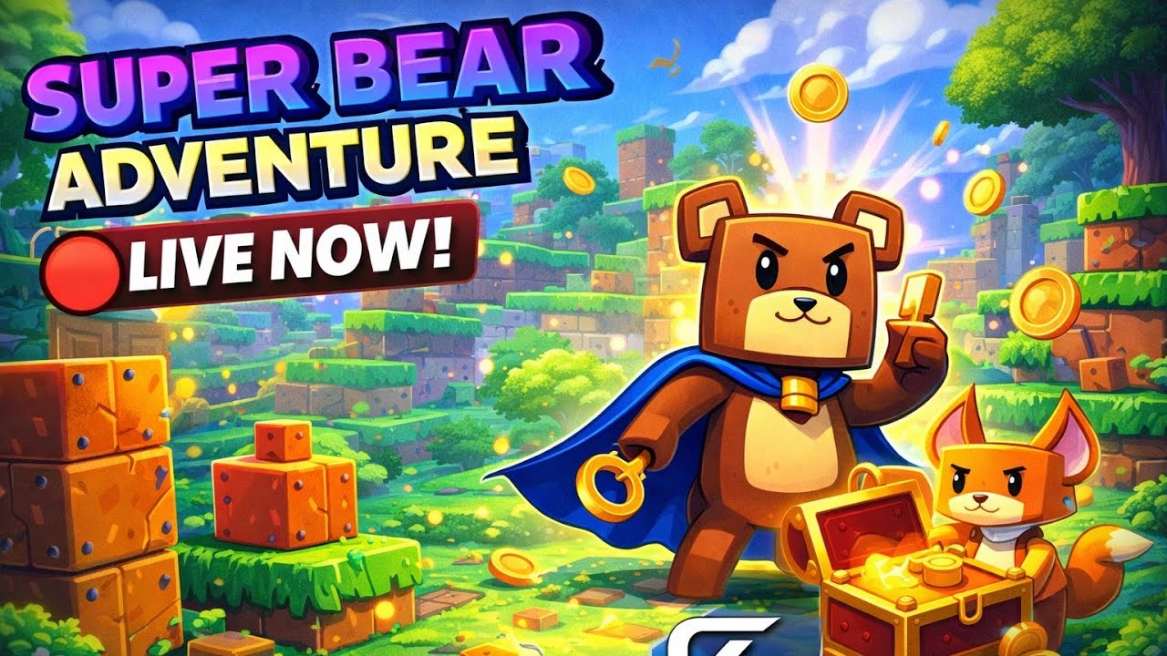 Super Bear Adventure LIVE 🎮 | Epic Treasure Mission& Secret Location🙊 #superbearadventure