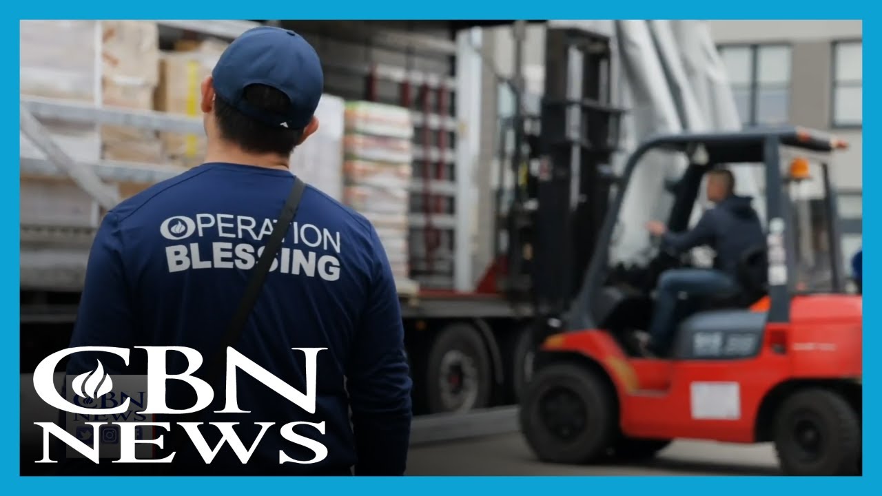 CBN's Operation Blessing Warehouse in Poland Busy Loading Supplies for Ukrainian Refugees