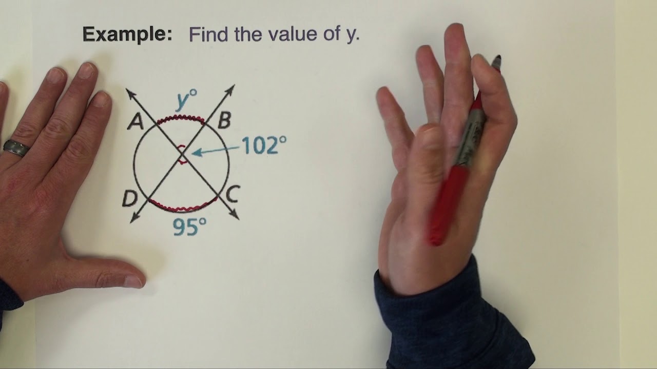ANGLE RELATIONSHIPS IN CIRCLES: How to use circumscribed angles
