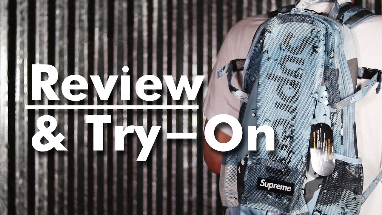 Supreme SS20 Backpack Review and Try-On | 