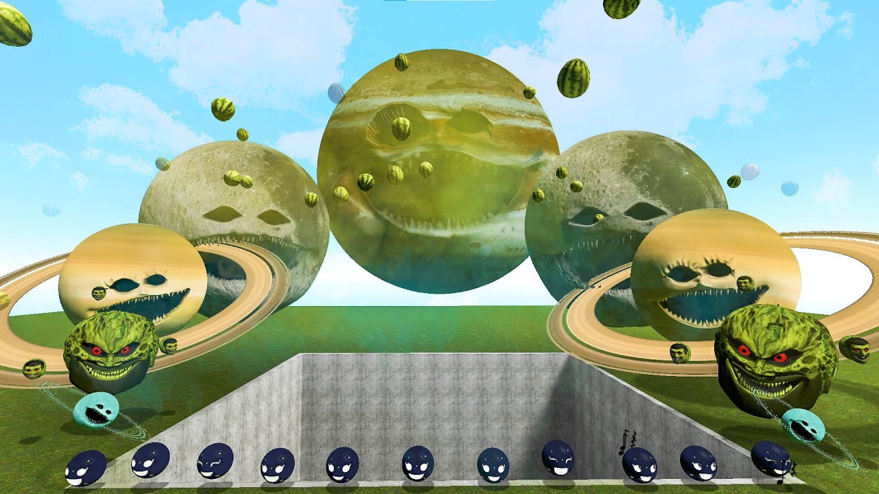 NEW JUPITER WAKES UP VS MOON WAKES UP VS SATURN WAKES UP VS URANUS WAKES UP SPARTAN KICKING in Gmod!