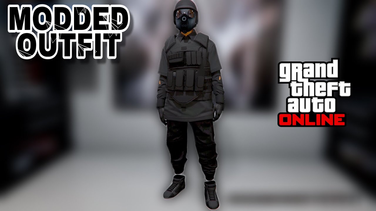 GTA 5 ONLINE - ALL BLACK MODDED OUTFIT WITH CEO VEST (TRANSFER GLITCH ) 1.50requested by @pawel bara