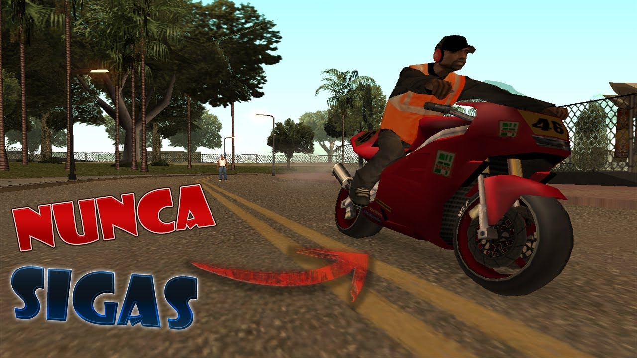 Nunca Sigas a el conductor de la moto ''NRG500'' en el GTA San Andreas o te pasa esto!