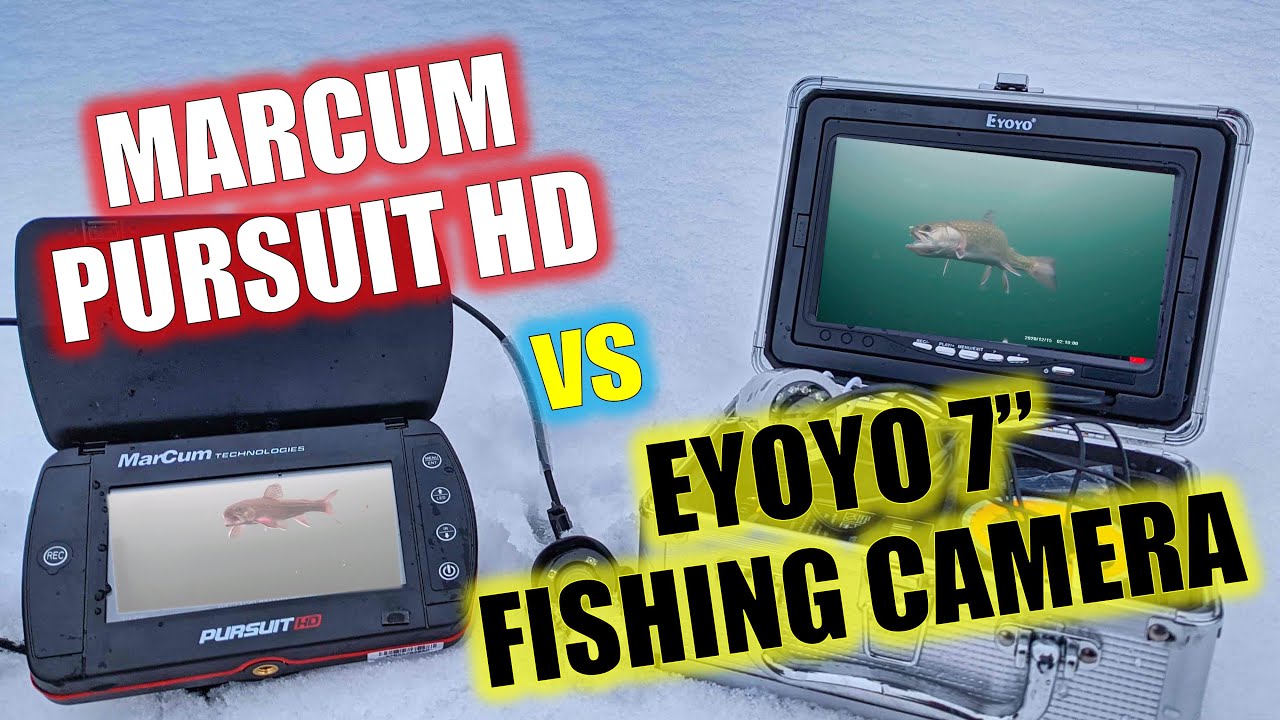 Marcum Pursuit HD против Eyoyo 7-дюймовой подводной камеры для рыбалки [Обзор камеры для подлёдно...